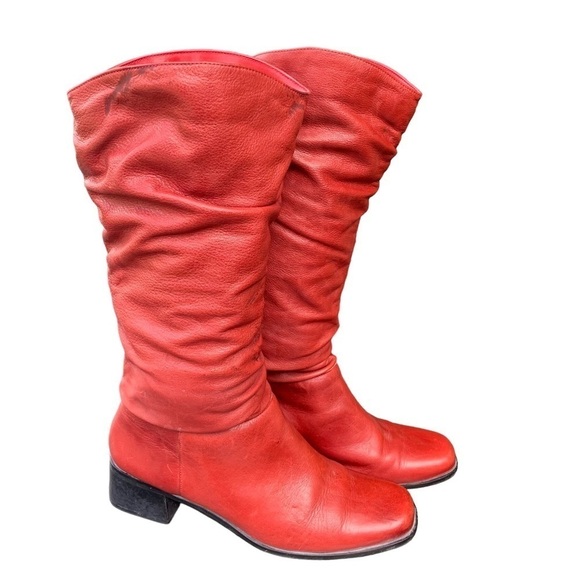 Women’s Western Cowgirl Boots Matisse Made in Brazil Red Slouch Leather Size 6.5 - Picture 5 of 12